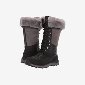 UGG Adirondack Tall boots Black Grey Size 8